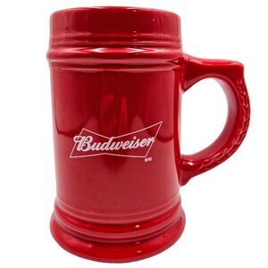Calgary Stampede Budweiser Beer Mug Stein Tall Red Alberta Canada Read